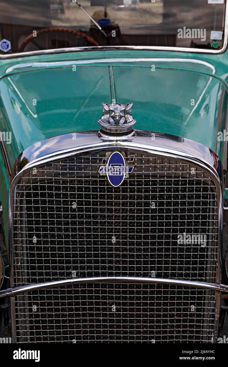 Cars Australia / Old Model Chevrolet Car in the 1850`s gold mining town